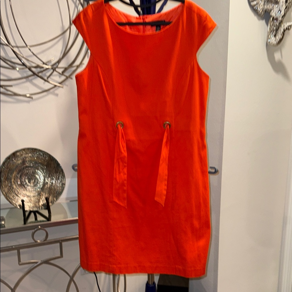 Kim Rogers Vibrant Orange Mini Dress